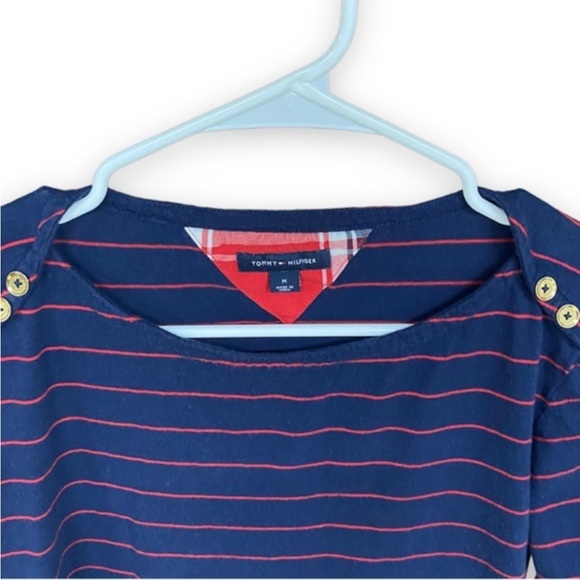 Tommy Hilfiger Nautical Striped Top Medium - Picture 2 of 5